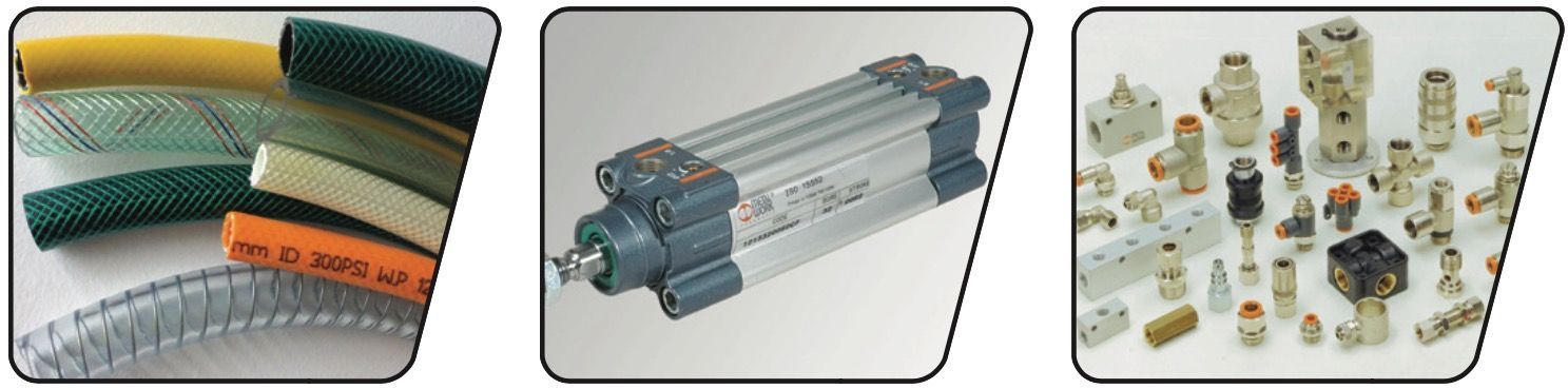 Fluid Power Products from Galloway Industrial Ltd Galloway Industrial Ltd supply all types of Fluid Power products including Pneumatics, Air Filters, Air Regulators, Air Lubricators, Valves, Air Motors, Air Cylinders, Air Fittings, Hoses, Air Lines, Pumps