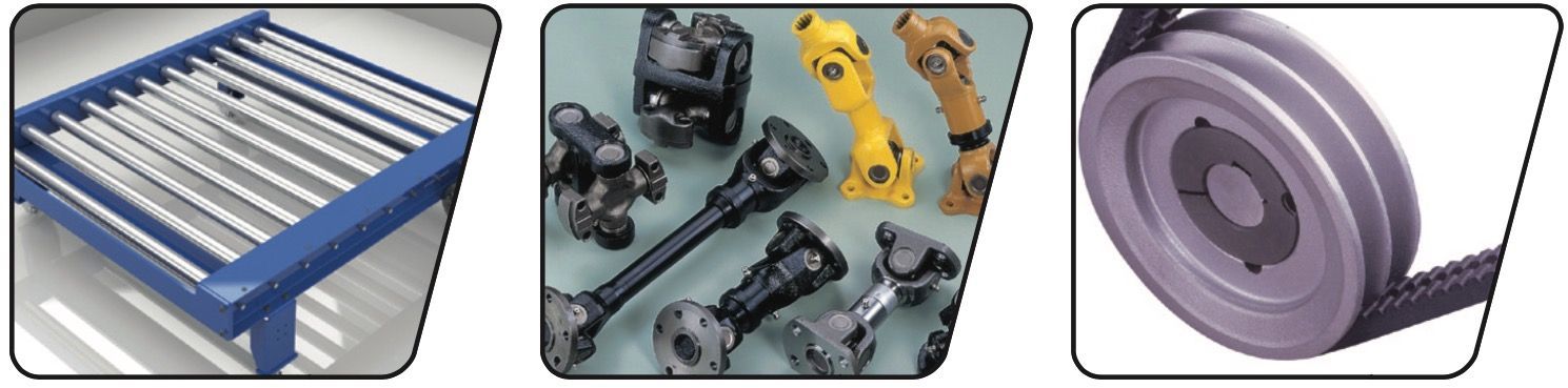 Power Transmission Products from Galloway Industrial Ltd Galloway Industrial Ltd supply all types of power transmission products including Drive Couplings, Timing Belts, Pulleys, Roller chain, Sprockets, Conveyor Rollers, Drive shaft Joints, Universal Joints, Vee belts, Taper Lock Bushes