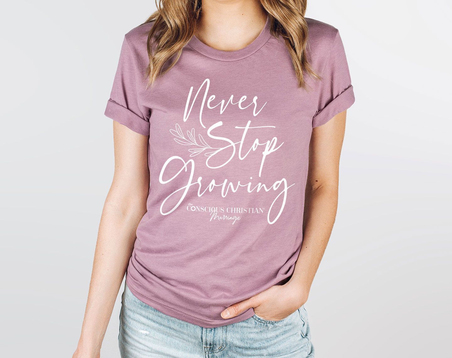 Never Stop Growing - Women's Orchid T-shirt