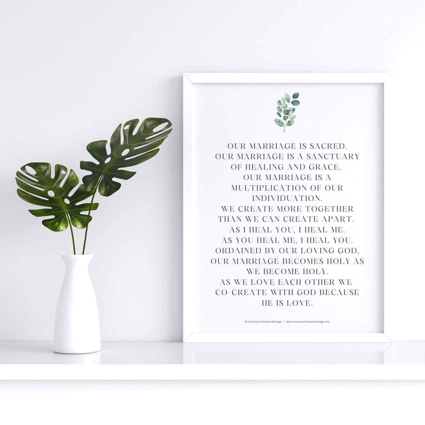 Our Marriage is Sacred Poster 16.5×21 Poster (HD Print Quality Digital Download)