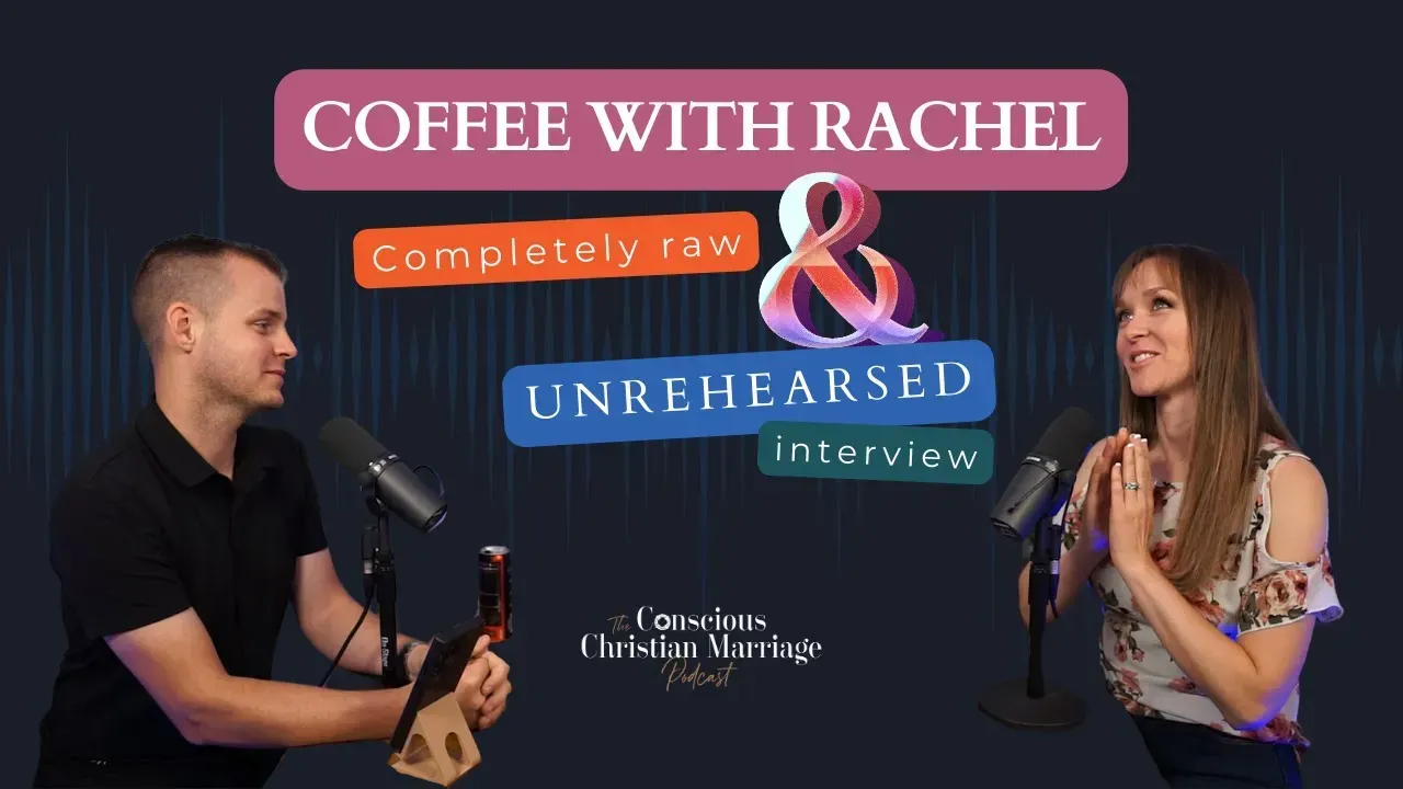 A man and a woman are talking into microphones.