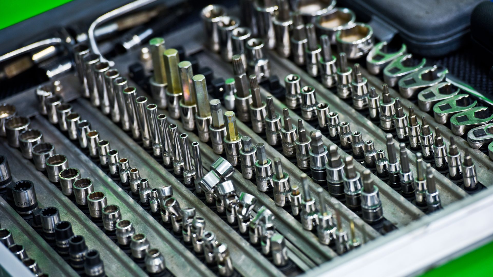 Close Up Of Socket Tools And Repair Equipment | D&V Autobody