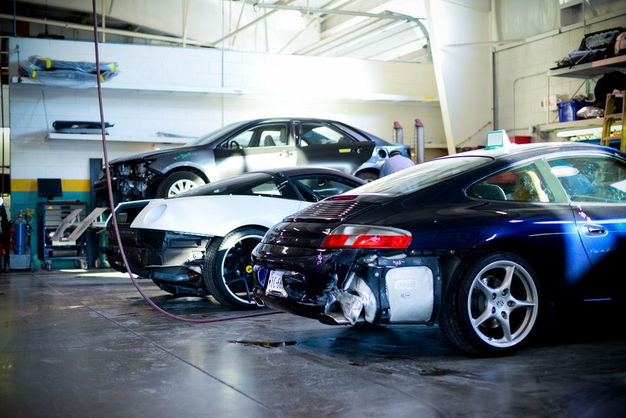Damaged Vehicles Awaiting Auto Body Repair | D&V Autobody