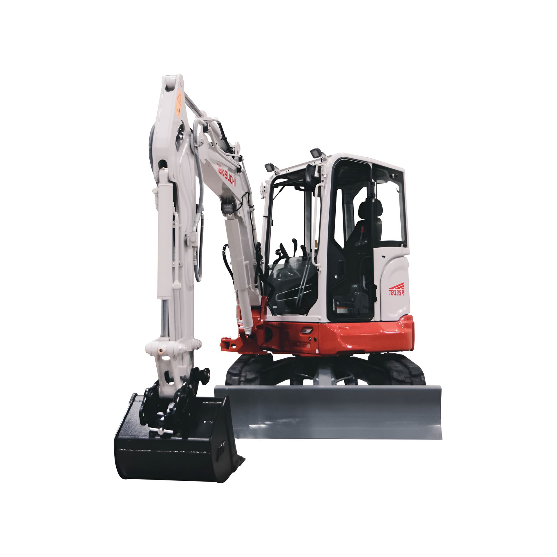 Small Red and White Excavator on Tracks — Allquip Rentals Pty Ltd in Cooroy, QLD