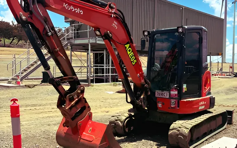 Kubota mini excavator for excavator hire Sunshine Coast and earthmoving projects