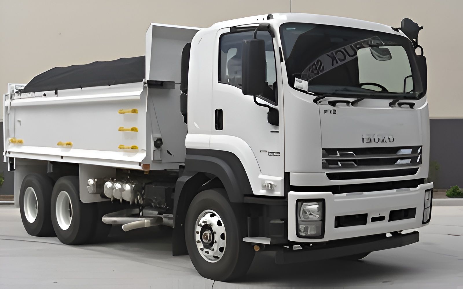 White dump Truck Parked on a Paved Surface — Allquip Rentals Pty Ltd in Cooroy, QLD