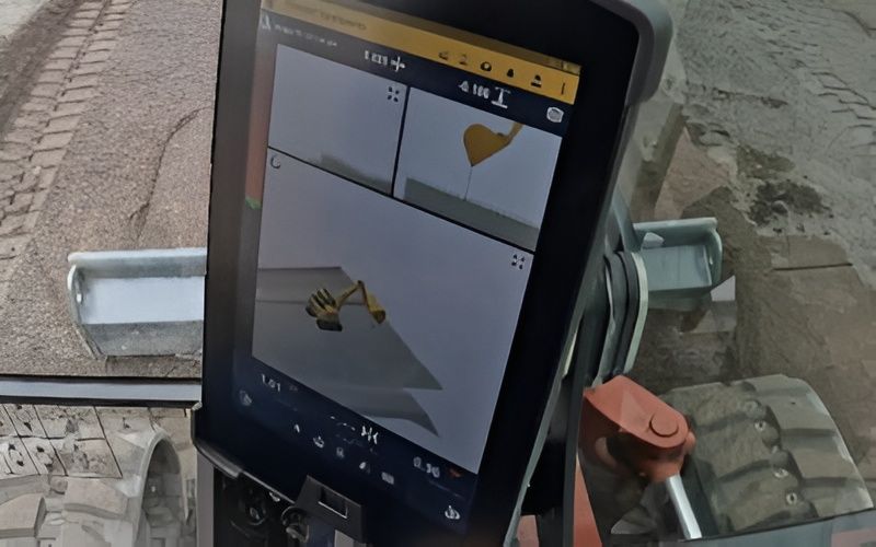Tablet Screen Showing 3d Excavator Model — Allquip Rentals Pty Ltd in Cooroy, QLD