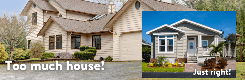 A big house labeled 