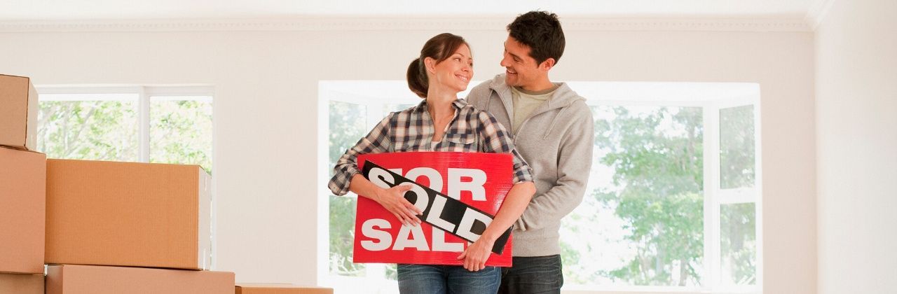 Couple holding a 