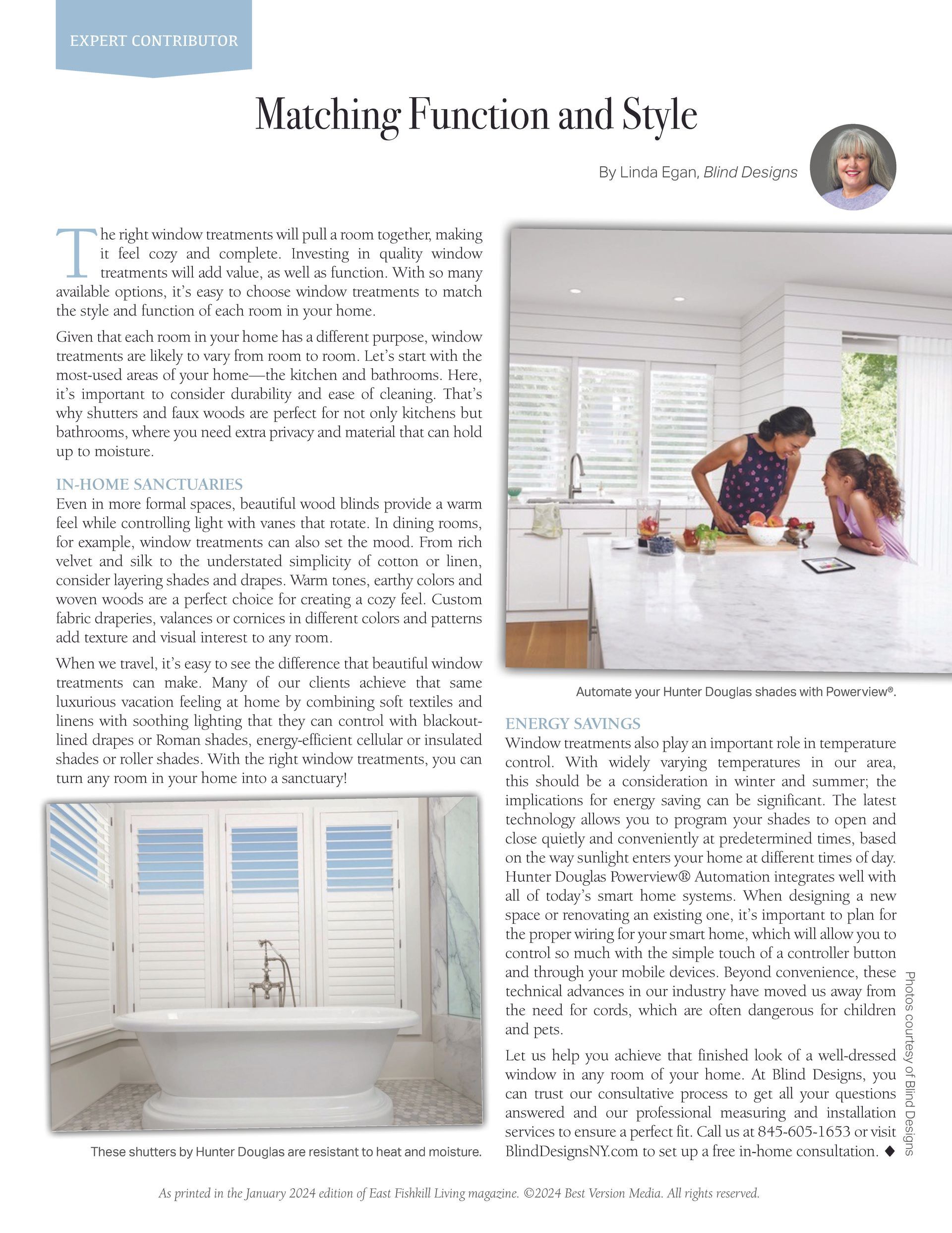 Matching Function and Style — Dutchess County, NY — Blind Designs
