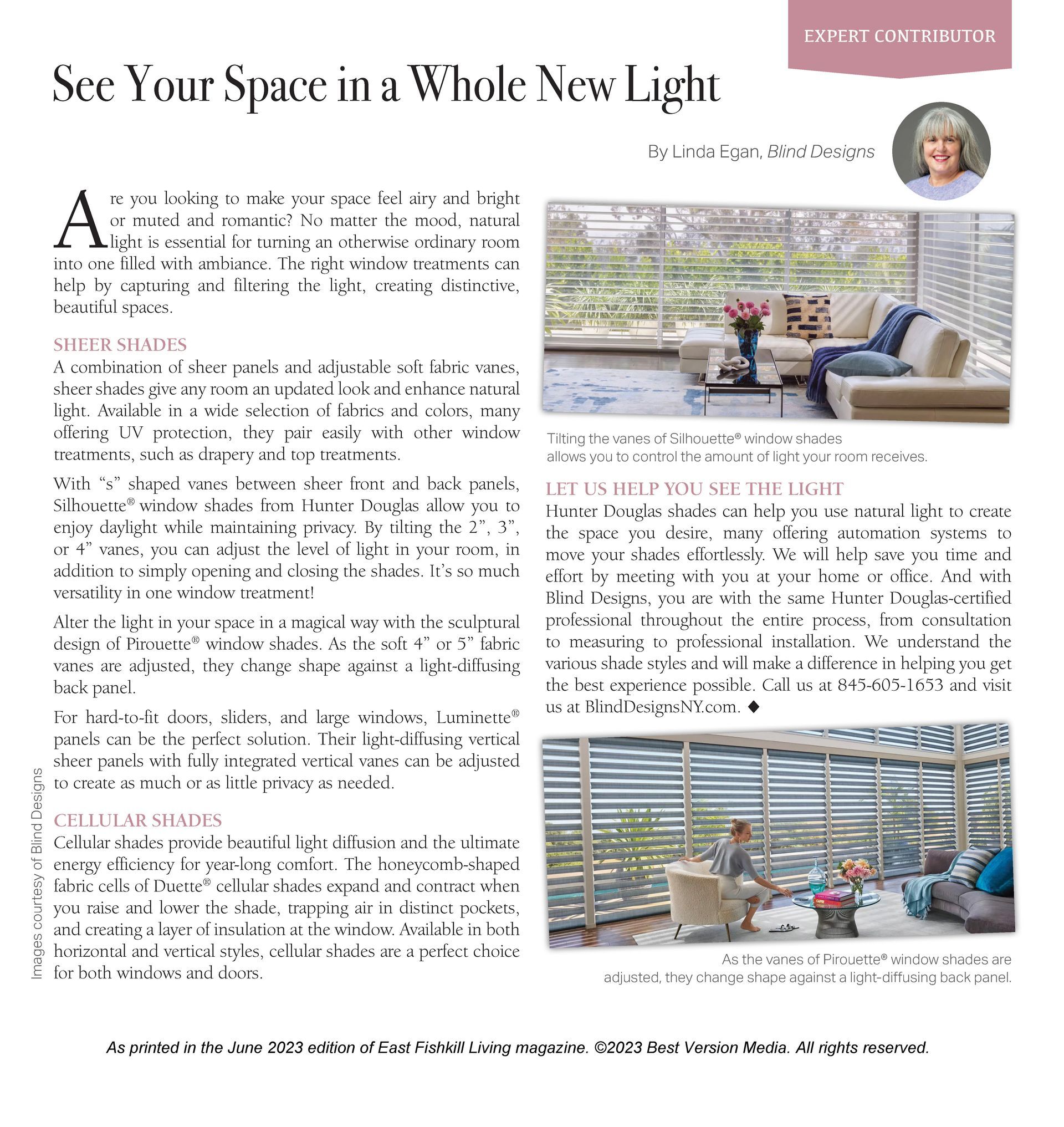 Blind Designs June 2023 Reprint — Dutchess County, NY — Blind Designs
