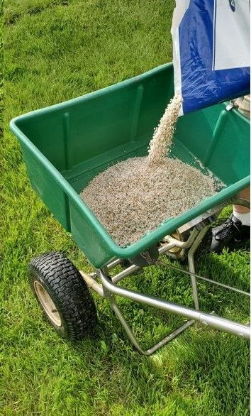 A person is digging in the soil with a shovel.