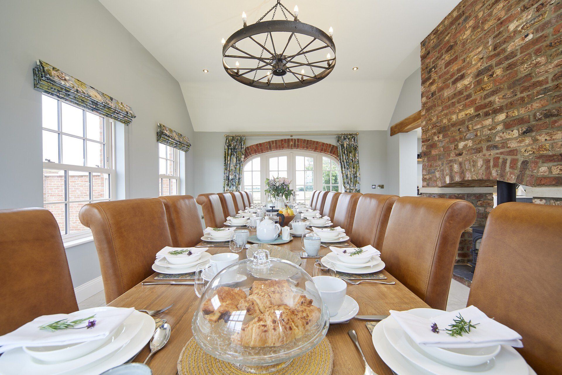 large dining space to seat 16 in Pasture House