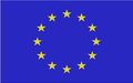 A blue flag with yellow stars in a circle.