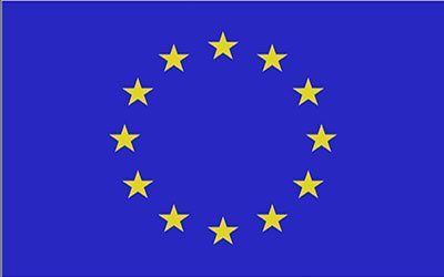 A blue flag with yellow stars in a circle.