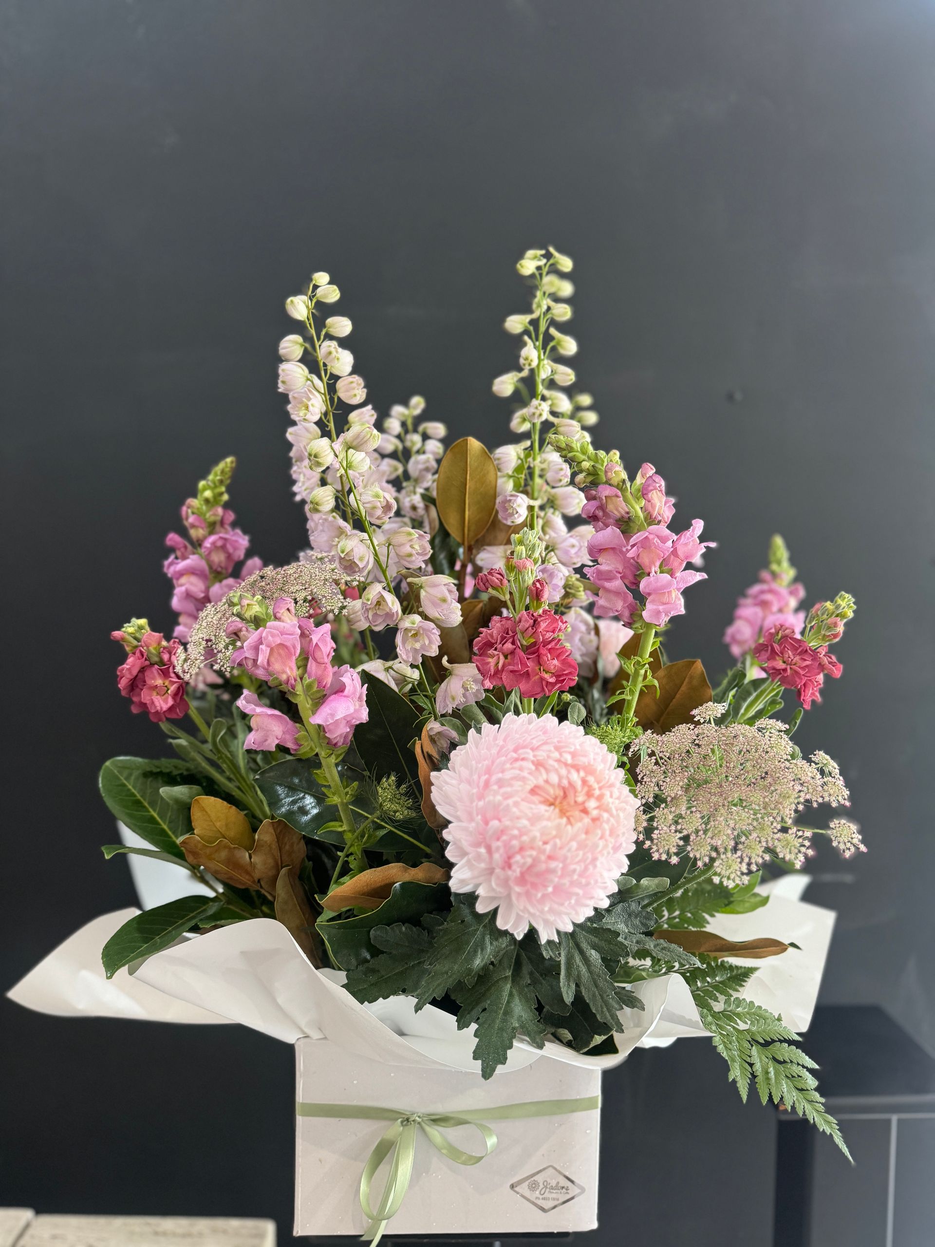 Light Pink, and White Flowers and Green Foliage Floral Arrangement โ J'adore Flowers & Gifts Cairns in Earlville, QLD