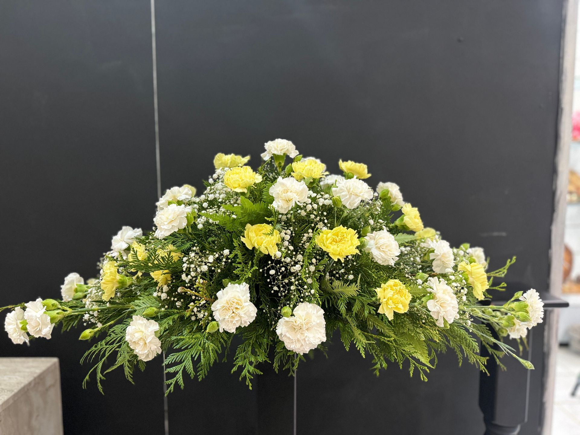 Flower Arrangement With White Lily, Blue Orchids, and Purple Accents — J'adore Flowers & Gifts Cairns in Stratford, VIC