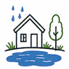 Yard drainage icon 