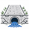Driveway culvert icon 