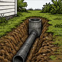 Before Drainage Installation Icon 
