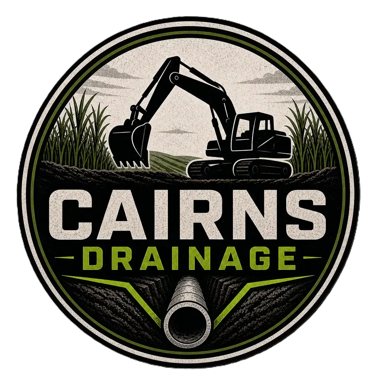 Round logo Cairns Drainage

