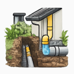 Downpipe & Stormwater Connections Icon