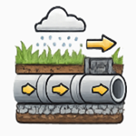 Stormwater Pipe Installation Icon 