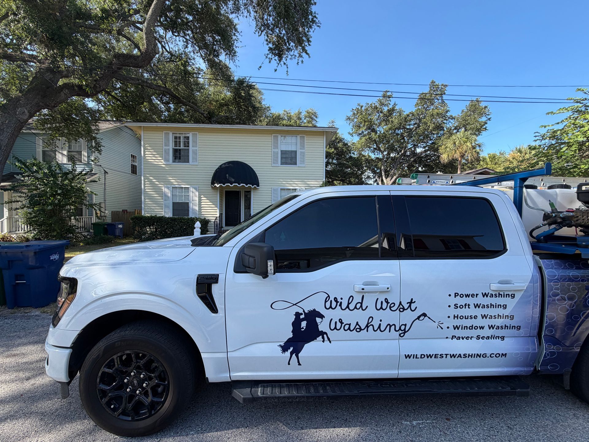 Exterior House Washing in Tampa! Pressure washing, Soft washing, Paver sealing, Roof soft washing, House wash, concrete c
