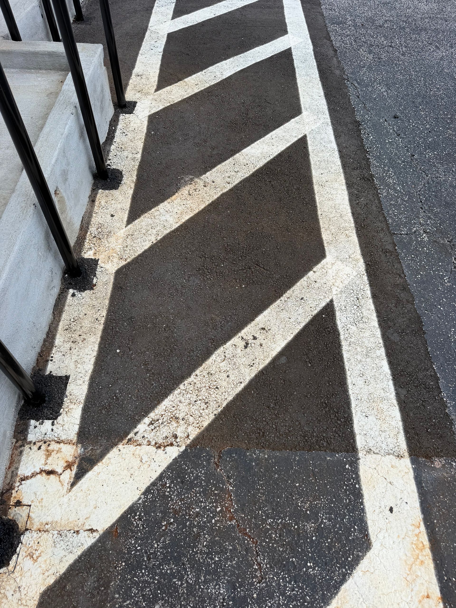 Rust removal and parking lot restoration project in Tampa