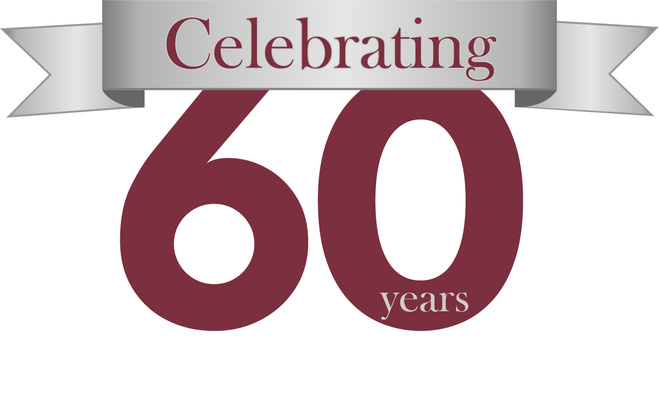 Celebrating 60 years. Maroon