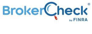 BrokerCheck by FINRA logo in blue and black text on a white background