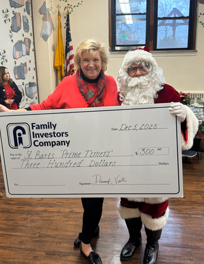 family investors company in fanwood, nj giving back to the community St. Bartholomew Scotch plains Darraugh Valli and Peter Chemidlin 