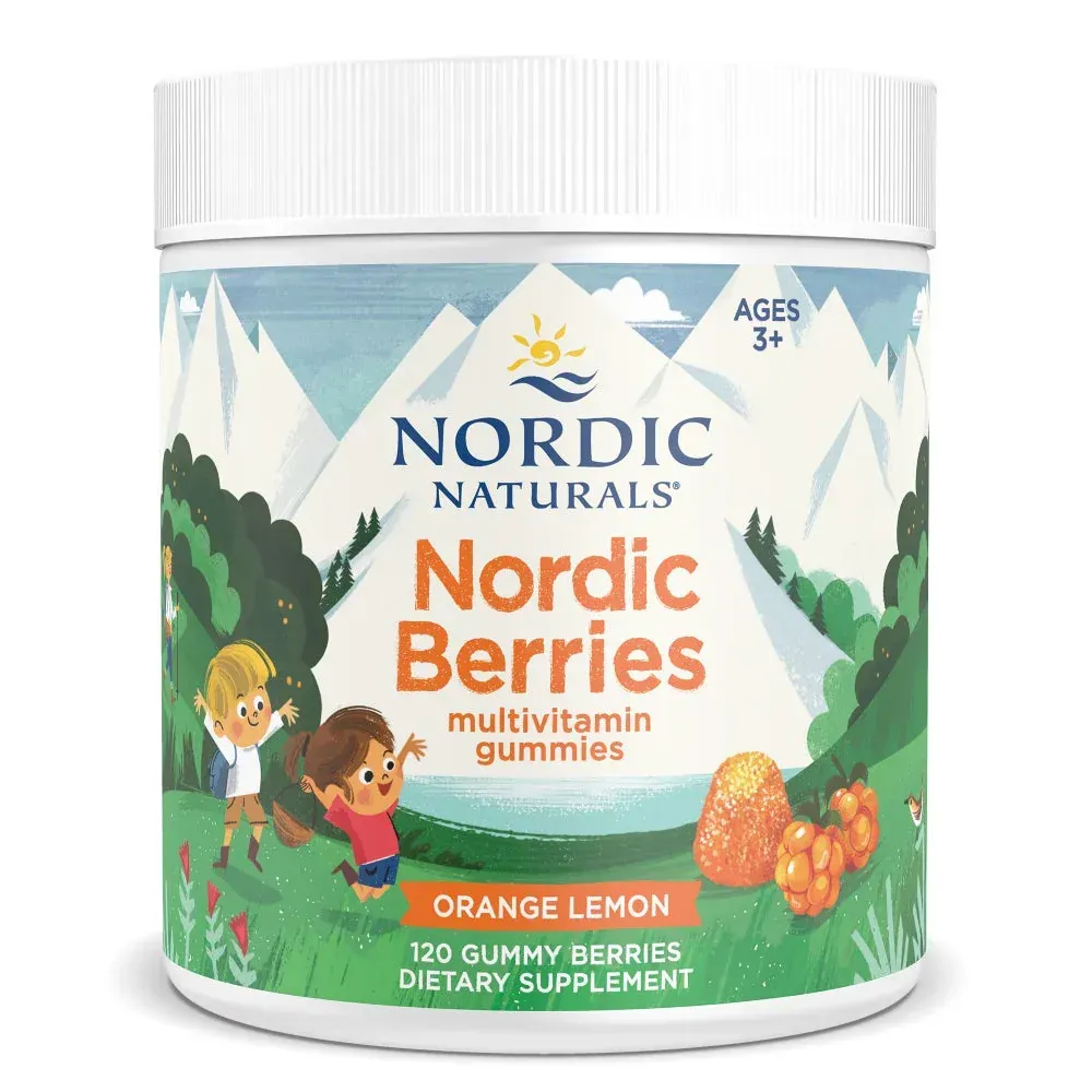Nordic Naturals Nordic BerriesMultivitamin Gummies for Adults and Kids 120 gummies