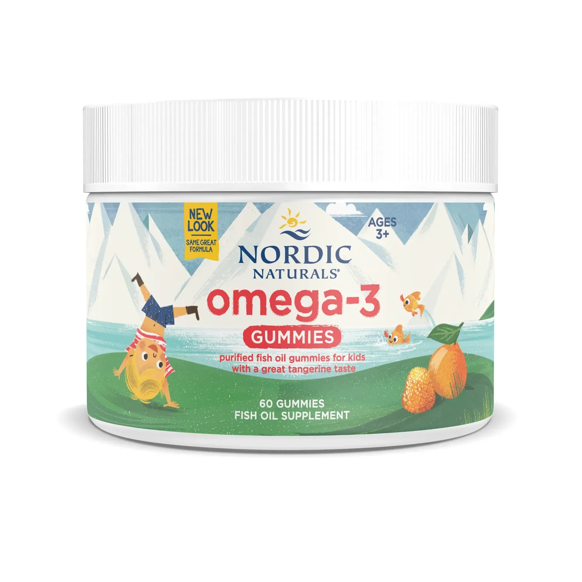 Nordic Naturals Nordic Omega-3 Gummies Tangerine 60 gummies
