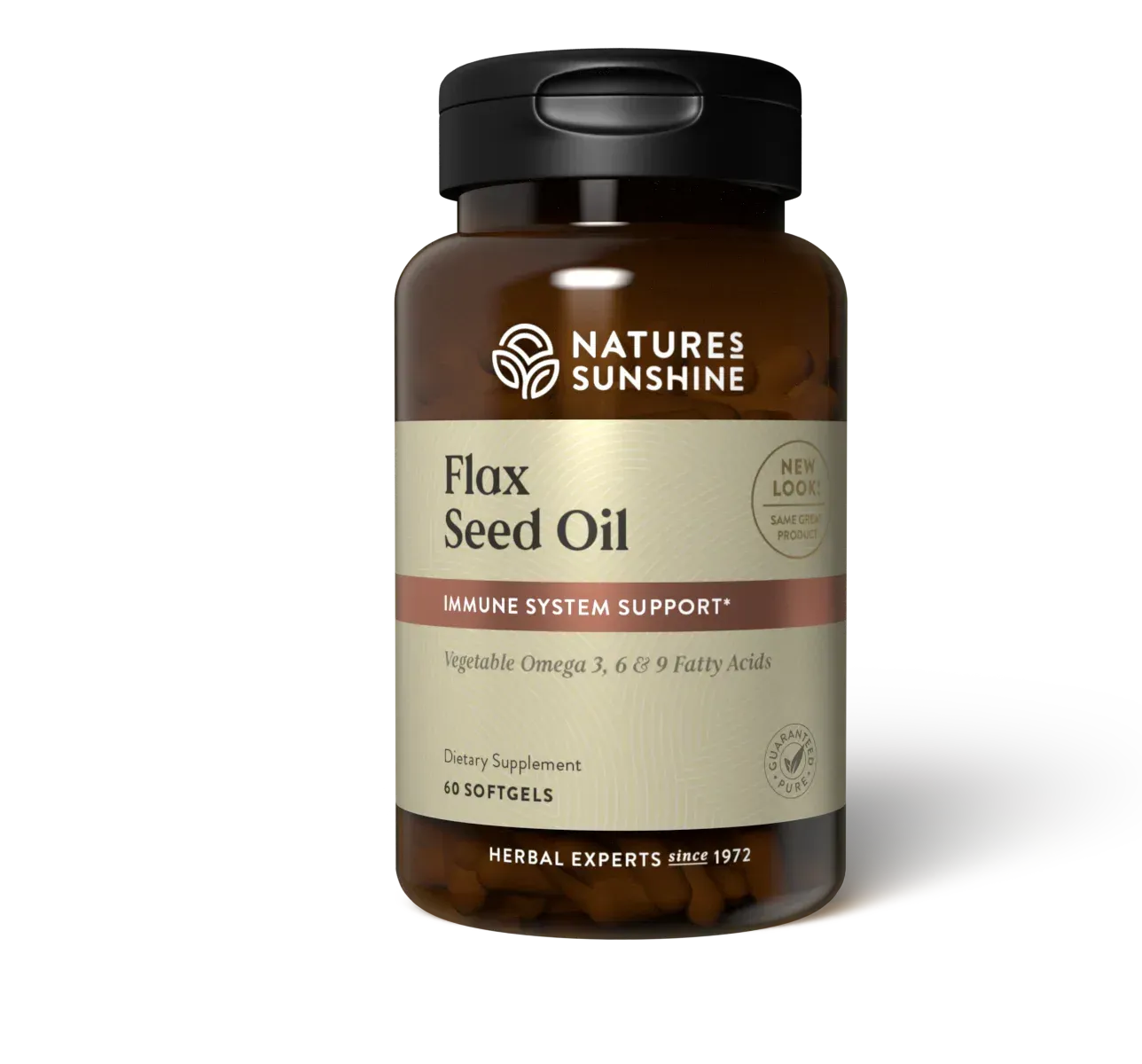 Nature's Sunshine Flax Seed Oil 60 softgels