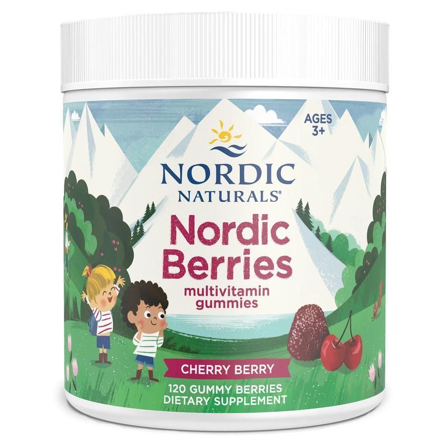 Nordic Naturals Nordic BerriesMultivitamin Gummies for Adults and Kids 120 gummies
