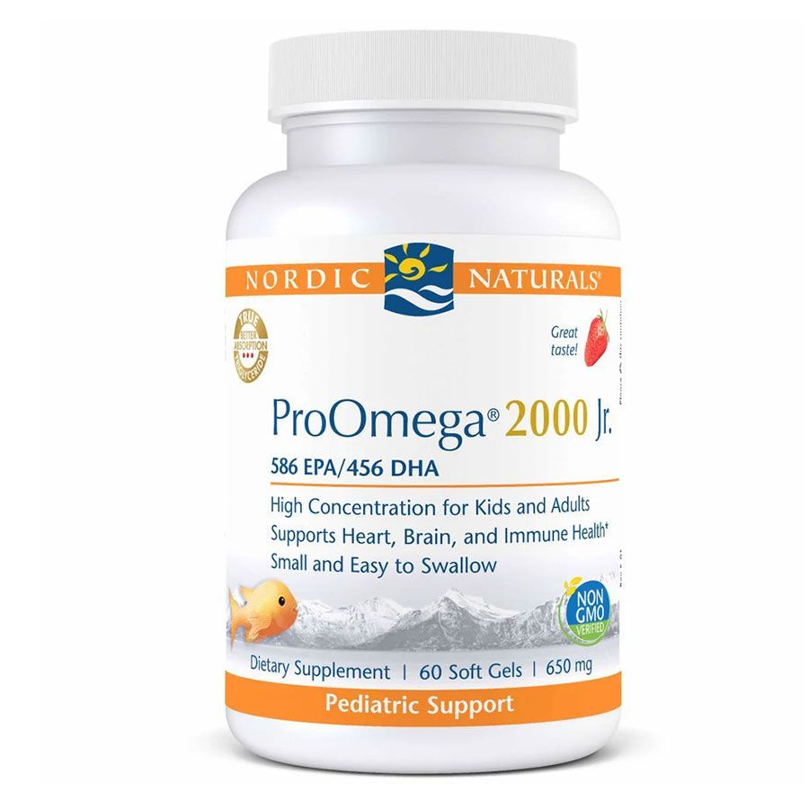 Nordic Naturals ProOmega 2000 Jr. Strawberry 60 softgels