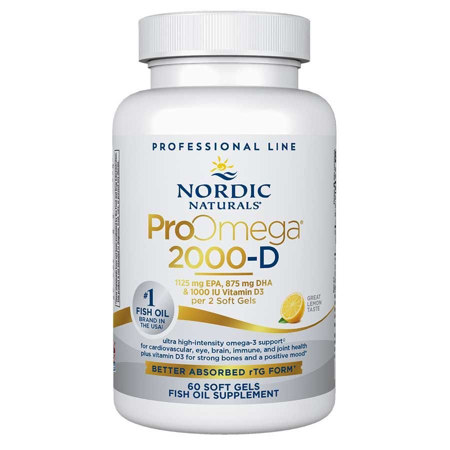 Nordic Naturals ProOmega 2000-D Lemon 60 softgels