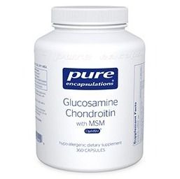 Pure Encapsulations Glucosamine + Chondroitin with MSM 120 capsules