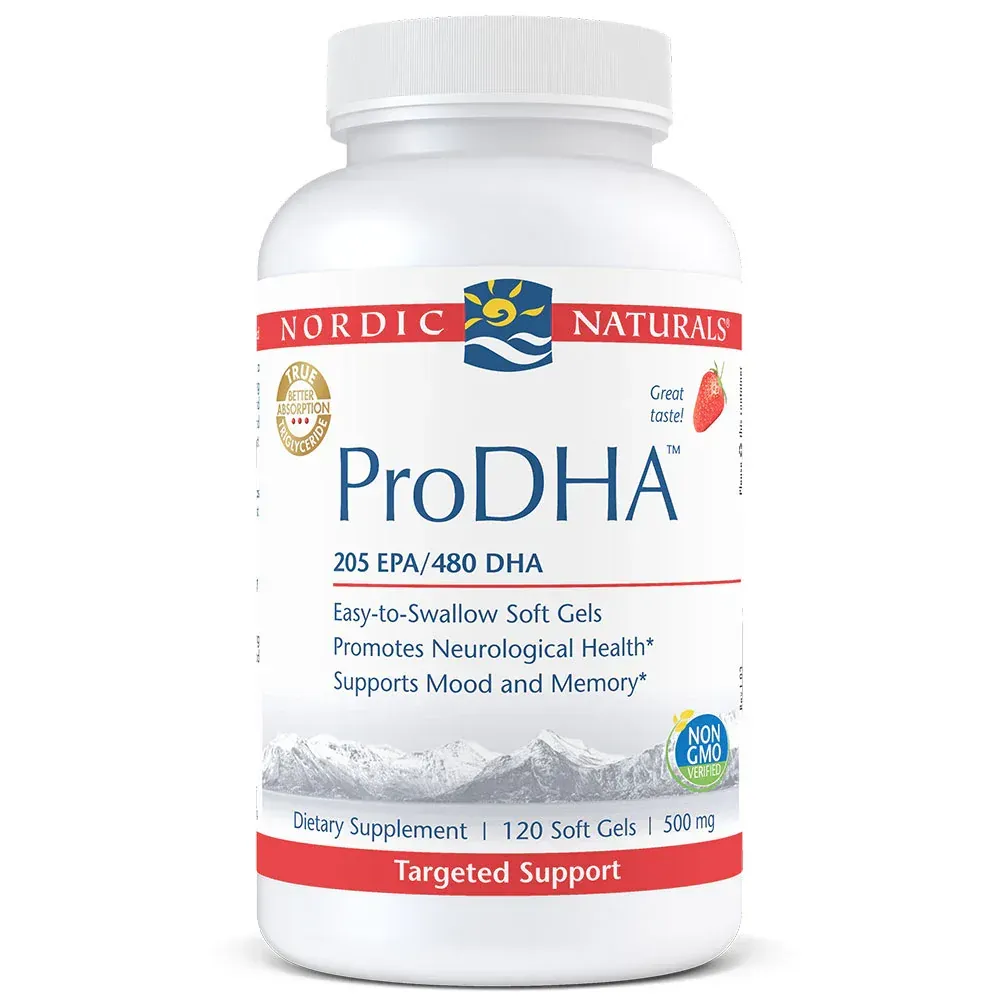Nordic Naturals ProDHA Strawberry 120 softgels