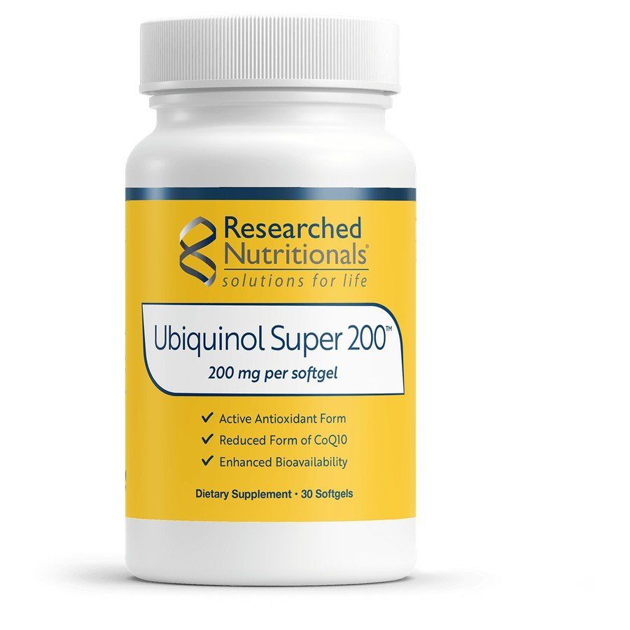 Researched Nutritionals Ubiquinol Super 200 30 soft gels