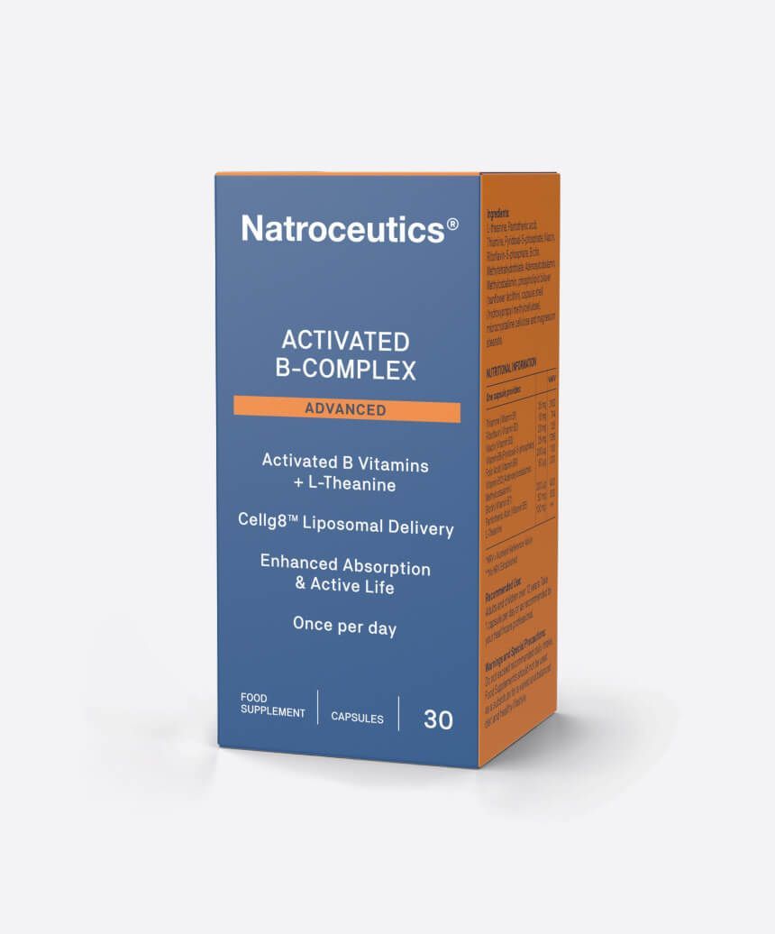 Natroceutics Activated B-Complex + Suntheanine Cellg8 30 capsules