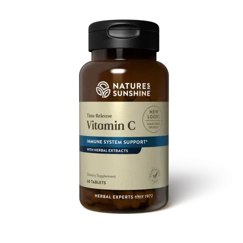 Nature's Sunshine Vitamin C 1000mg Time Release 60 tablets