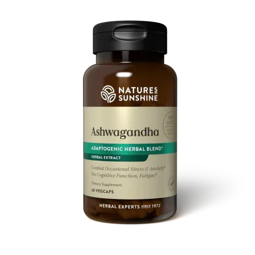 Nature's Sunshine Ashwagandha 60 vege capsules