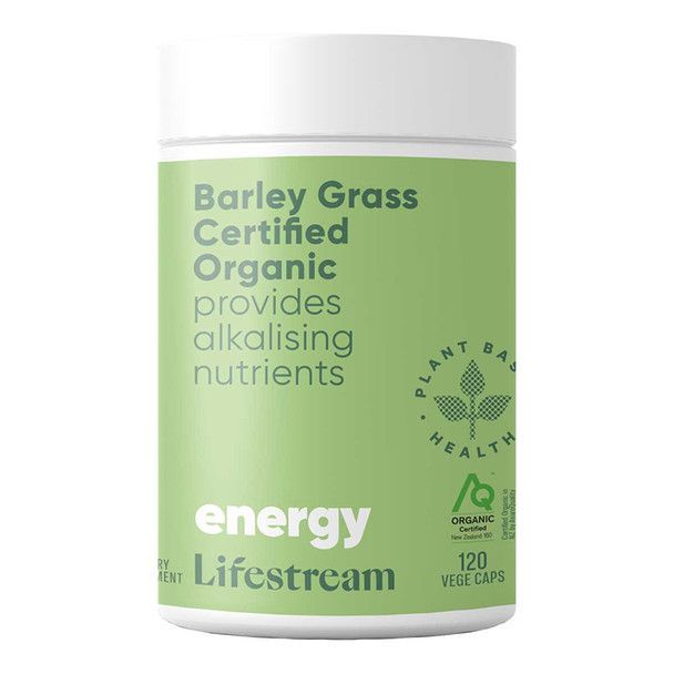 Lifestream Barley Grass Certified Organic vege capsules