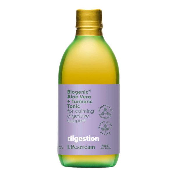 Lifestream Biogenic Aloe Vera + Turmeric Tonic 500ml