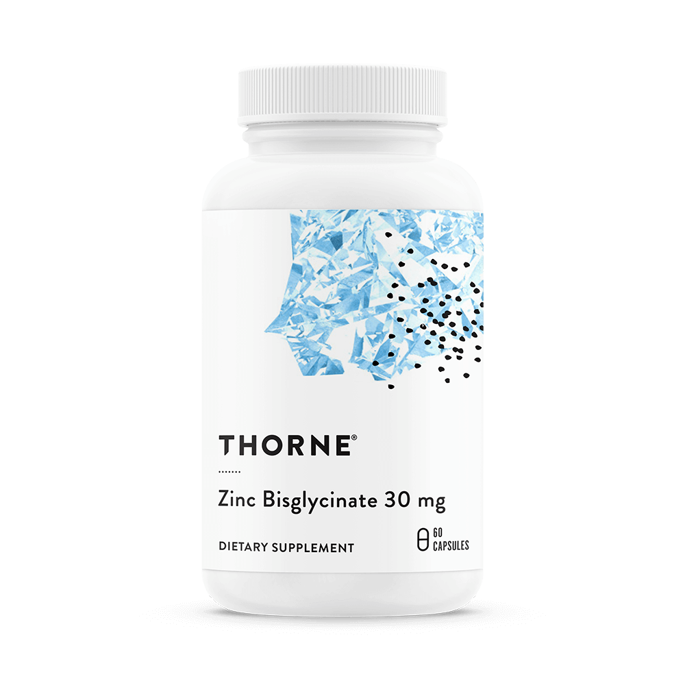 Thorne Zinc Bisglycinate 30mg 60 capsules