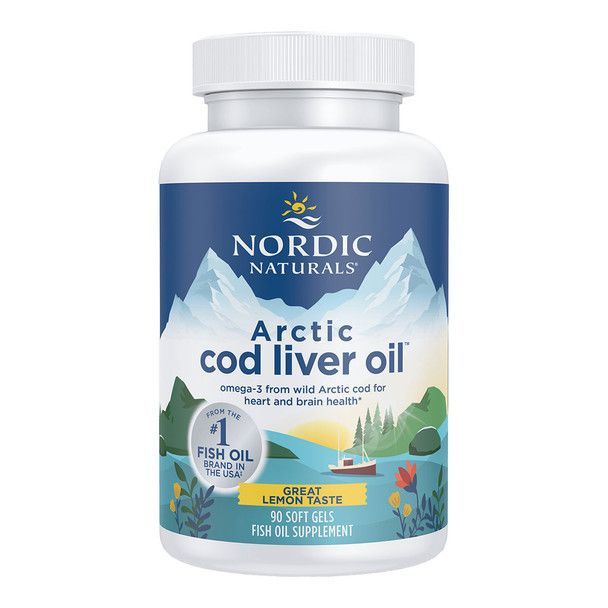 Nordic Naturals Arctic Cod Liver Oil Lemon soft gels