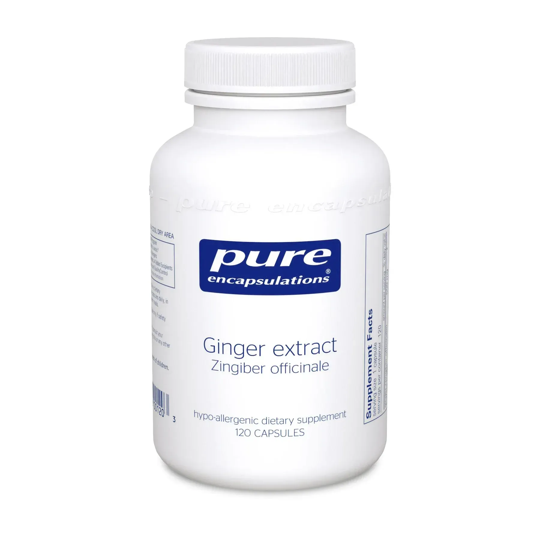 Pure Encapsulations Ginger Extract 120 capsules