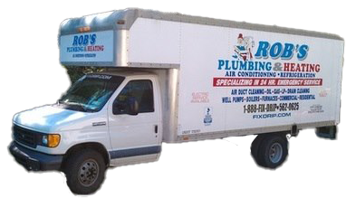 White service truck with